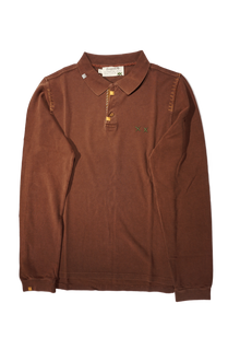 Prepster Polo Long Sleeve - Chocolate