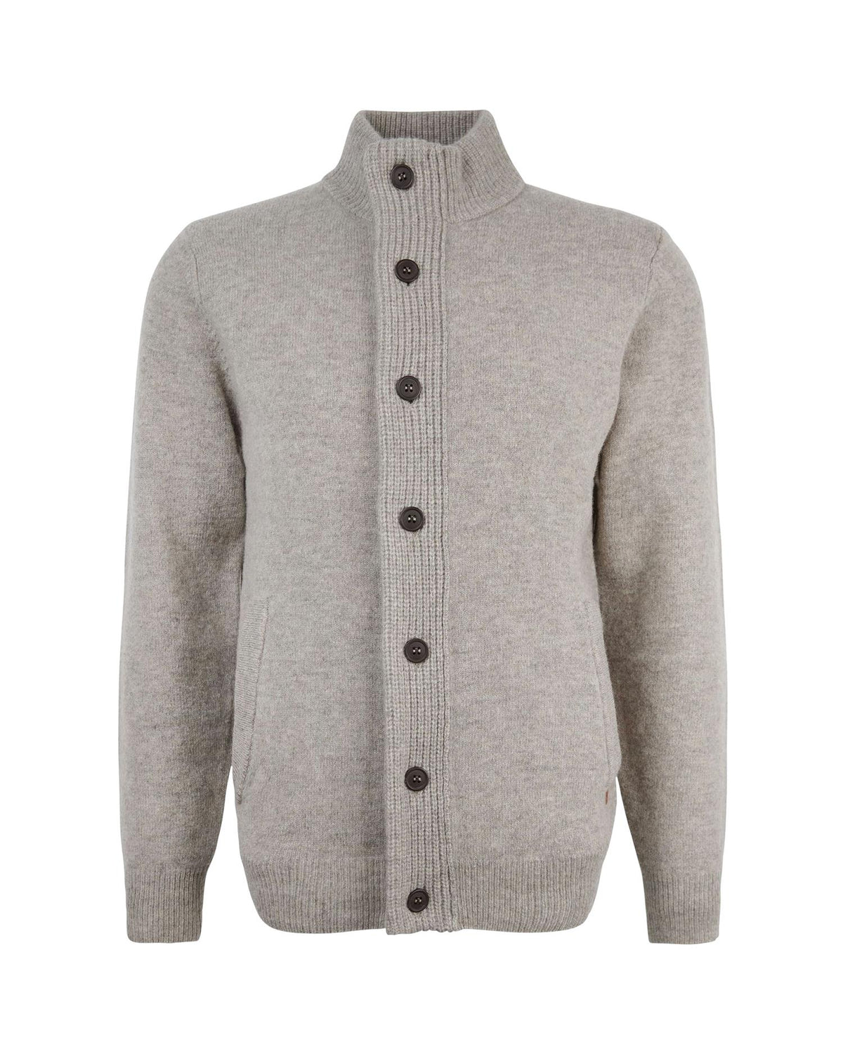 Essential Elbow-Patch Cardigan - New Stone