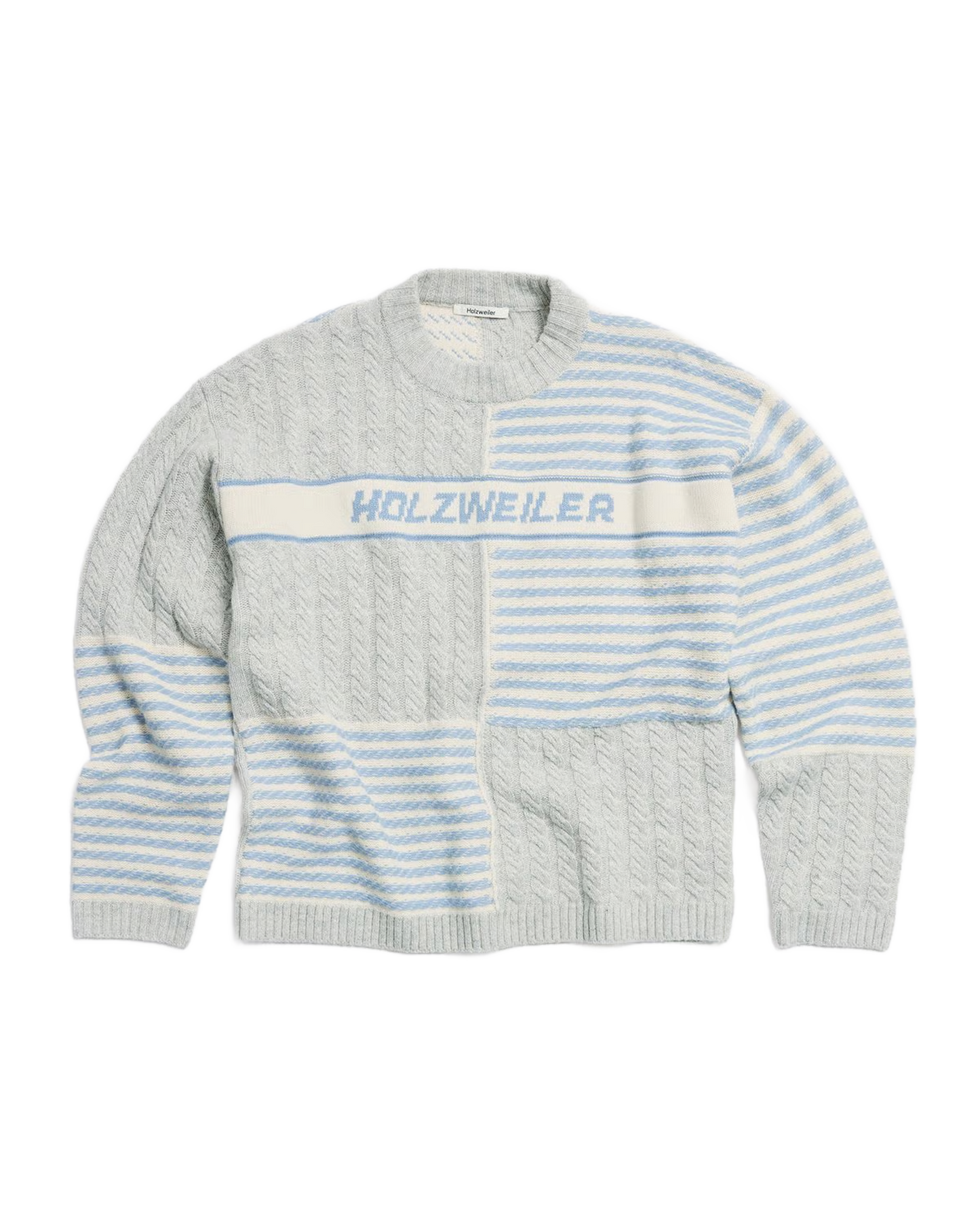 Logo Wool Cableknit Sweater