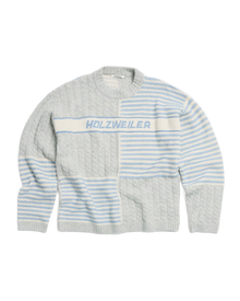 Logo Wool Cableknit Sweater