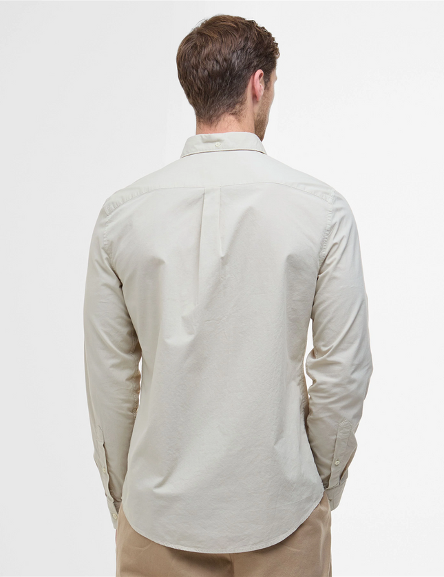 Garment Dyed Tailored Long-Sleeved Shirt