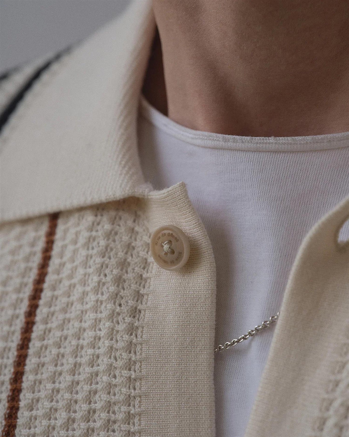 BGWalter S/S Cardigan – Chalk