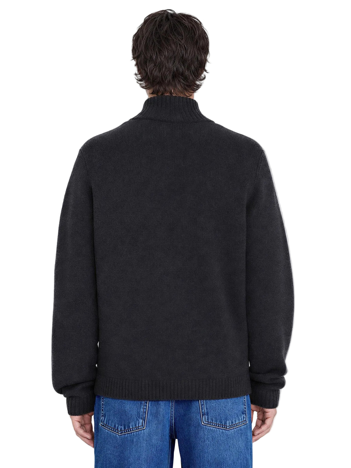 Andreas Zip-Up Cardigan - Dk. Grey