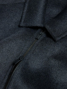 Chive Zip-Up Wool Jacket – Dk. Grey