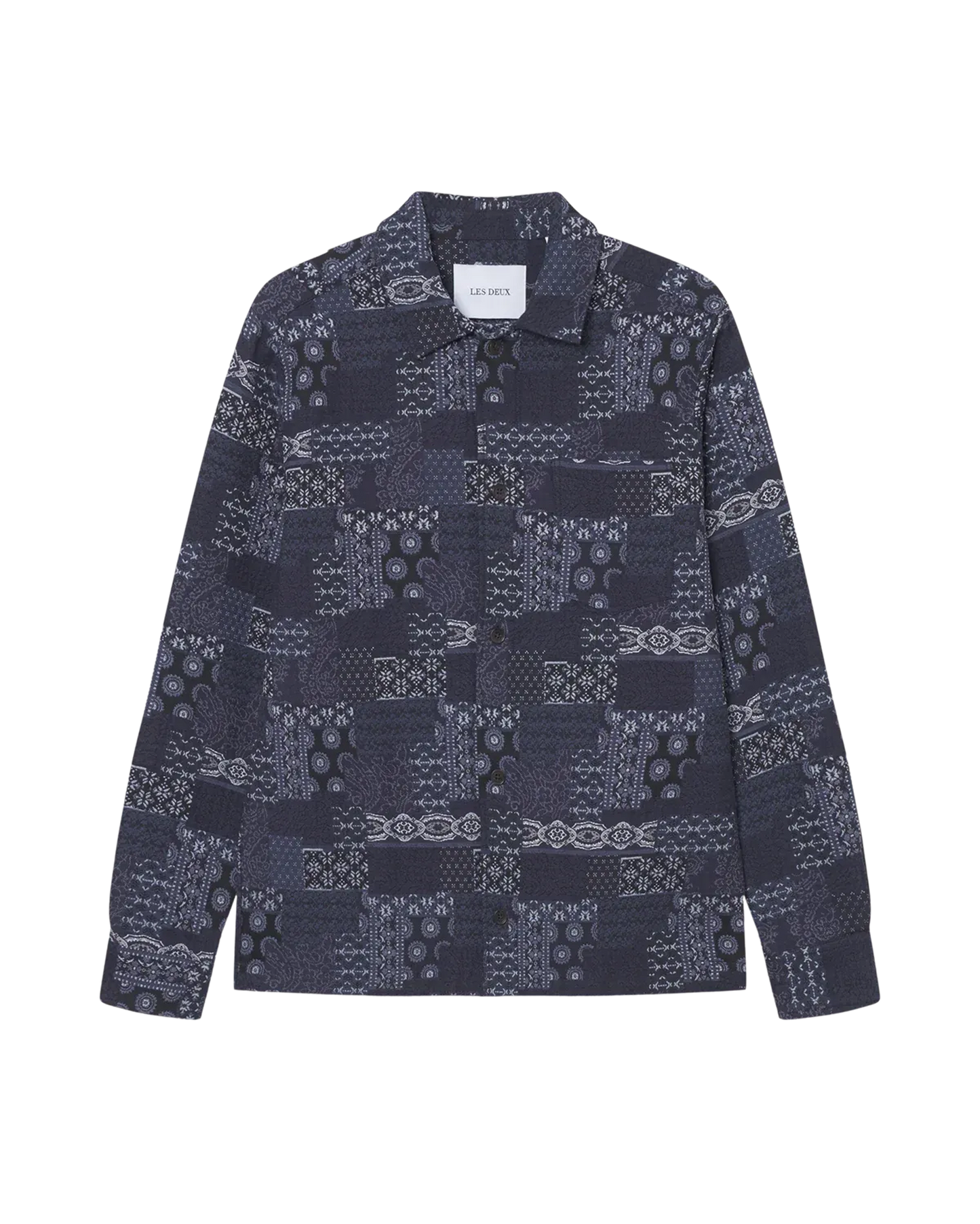 Layton Contrast Jacquard Overshirt