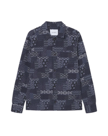 Layton Contrast Jacquard Overshirt
