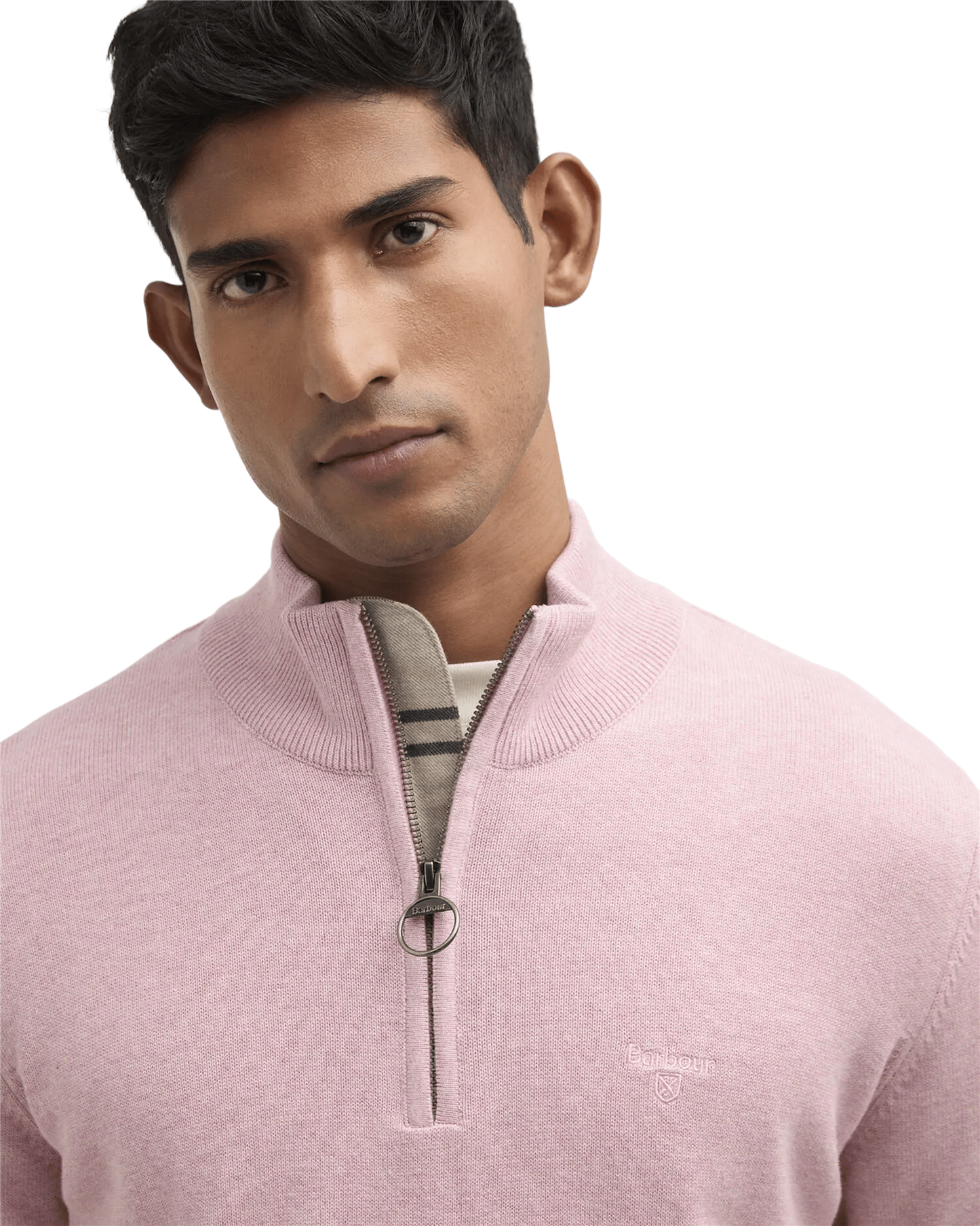 Cotton Quarter-Zip Jumper