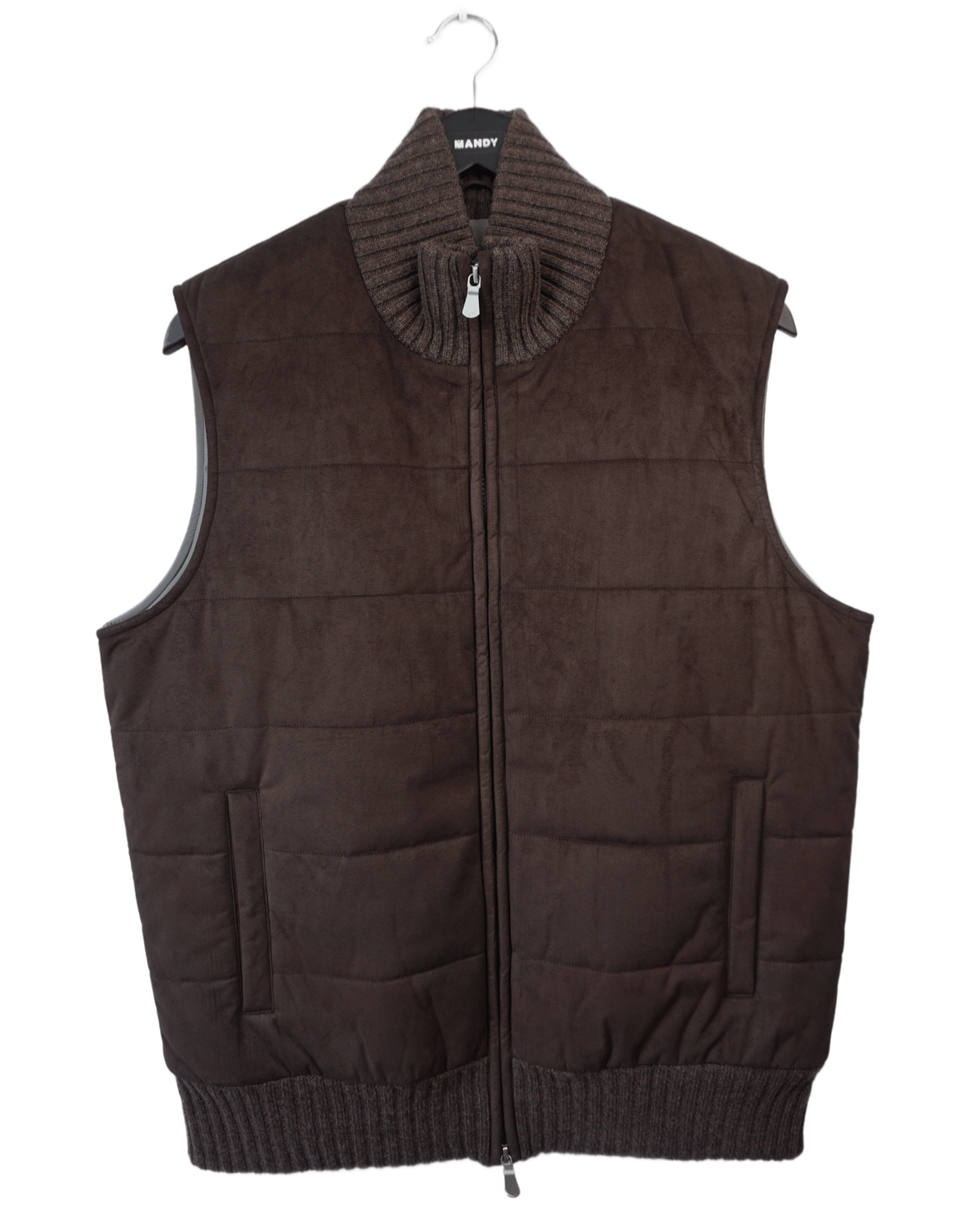 Vest Alcantara - Dark Brown