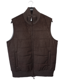 Vest Alcantara - Dark Brown