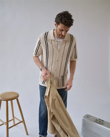 BGWalter S/S Cardigan – Chalk