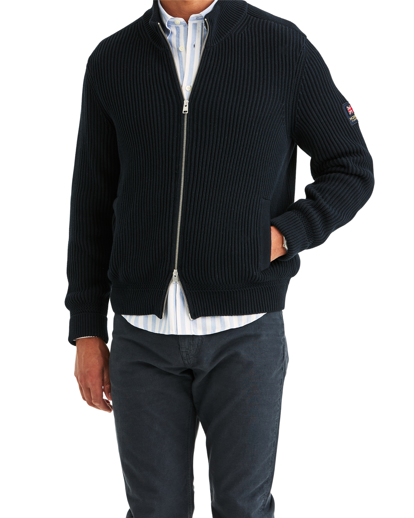 Brenton zip cardigan