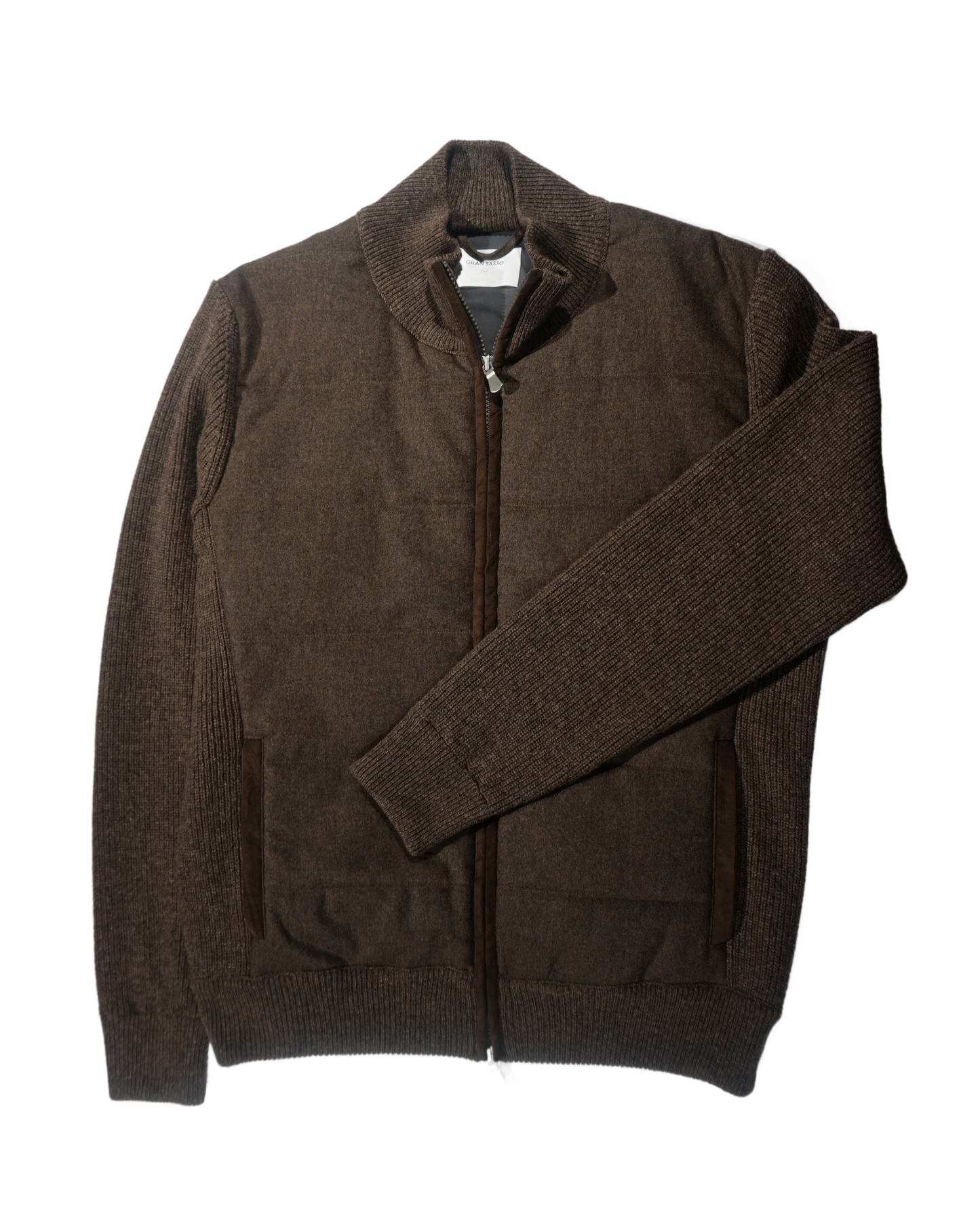 Hybrid Jacket Flanel Wool - Dark Brown