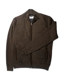 Hybrid Jacket Flanel Wool - Dark Brown