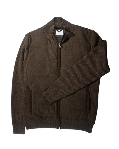 Hybrid Jacket Flanel Wool - Dark Brown