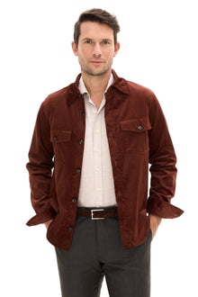 Magnus Shirt Jacket Orange Rust