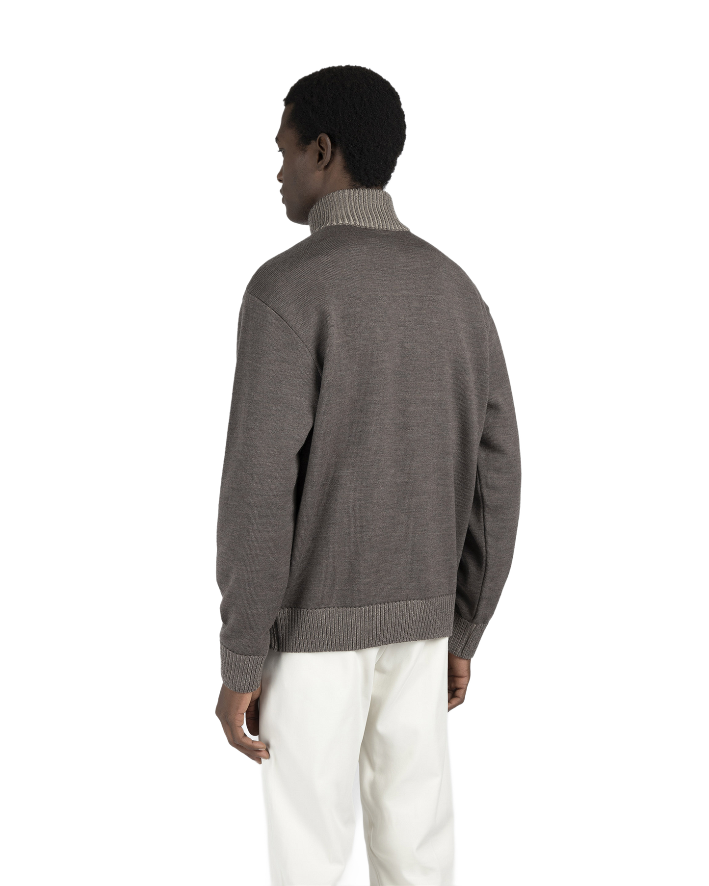 Soft Cool Touch wool half zip sweater