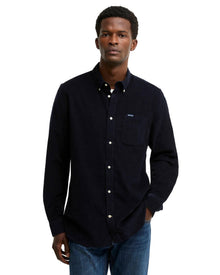 Ramsey Tailored Long-Sleeved Shirt Marineblå