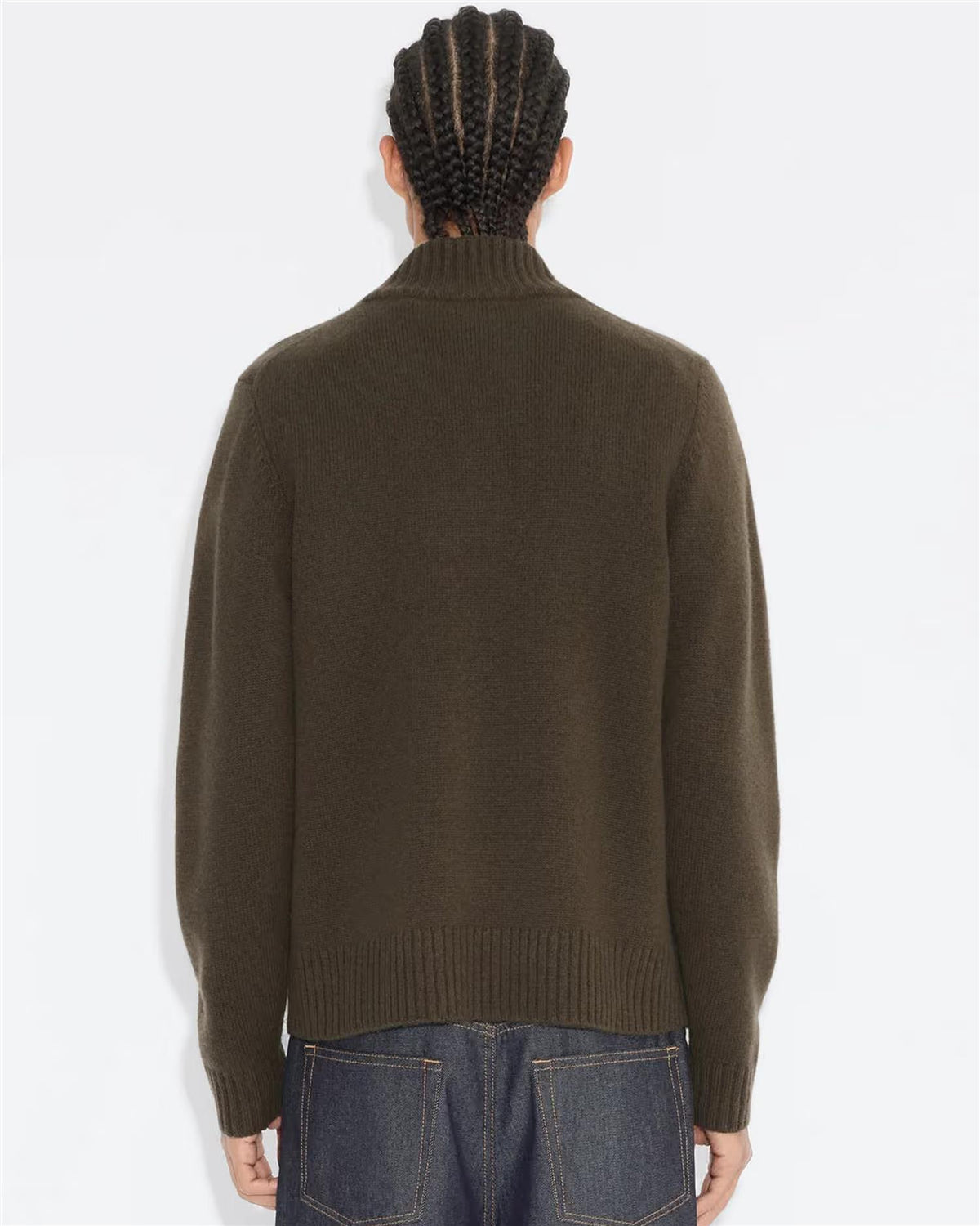 Andreas Half-Zip Sweater – Dk. Green