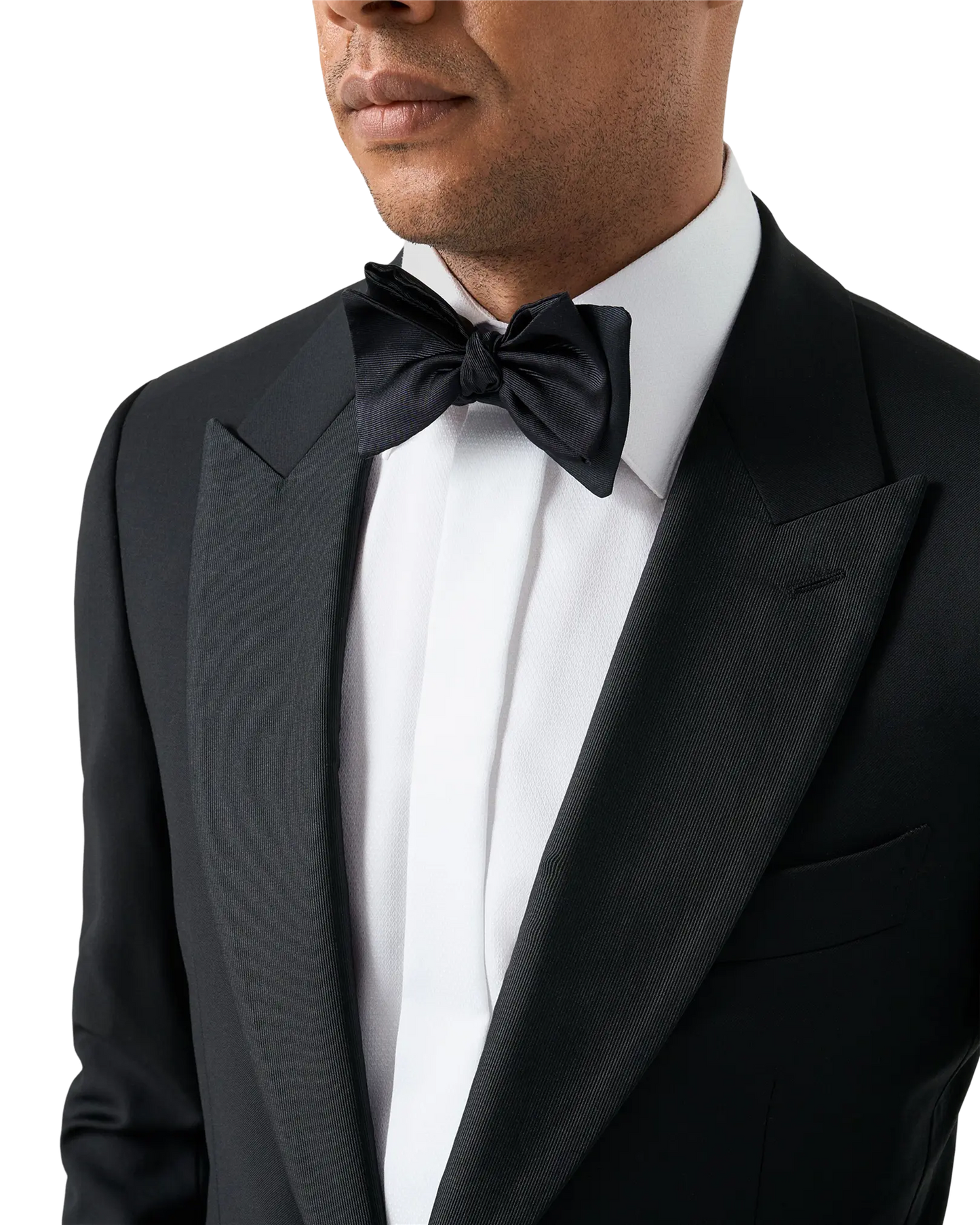 Black Bow Tie Self Tied