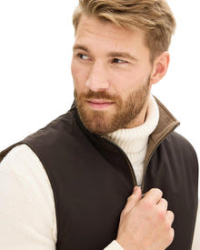 Oscar Jacobson Reversible Padded Flannel Vest – Melange