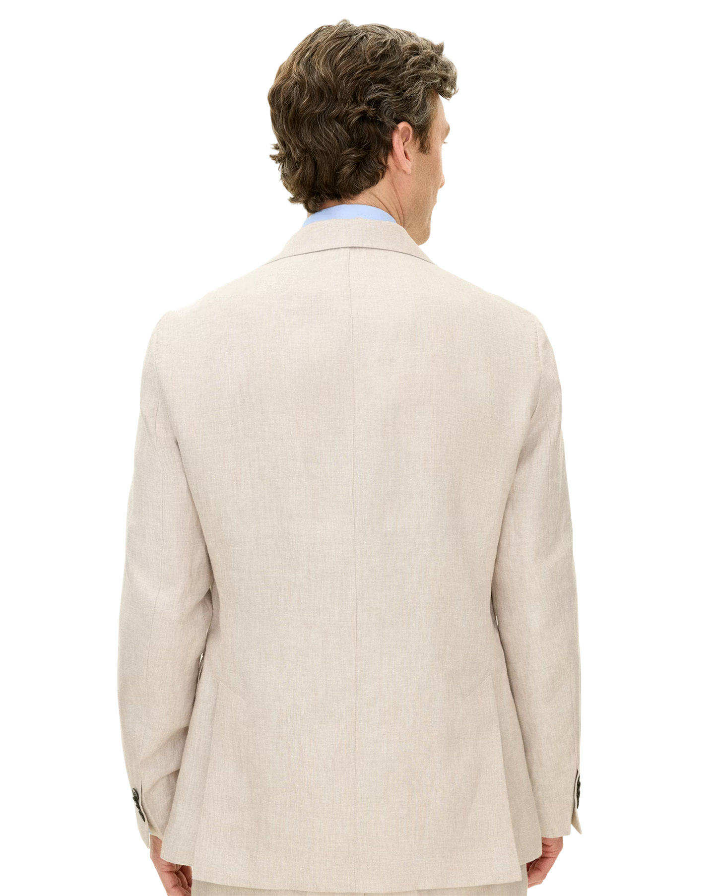 Ferry Regular Fit Linblazer – White Grass