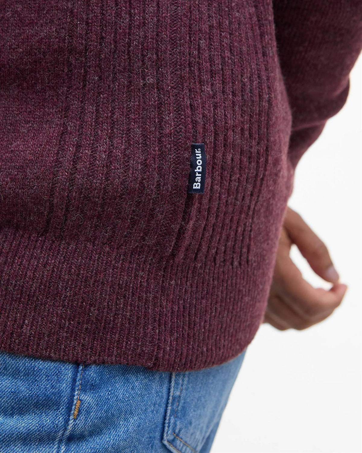 Holden Quarter-Zip Jumper – Ruby Marl