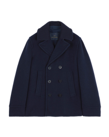 True Peacoat in wool and cashmere