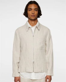 Julius Drape Linen Overshirt
