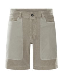 Blocked Corduroy Shorts