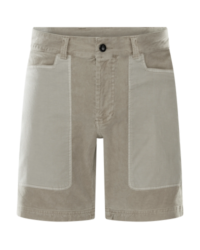Blocked Corduroy Shorts