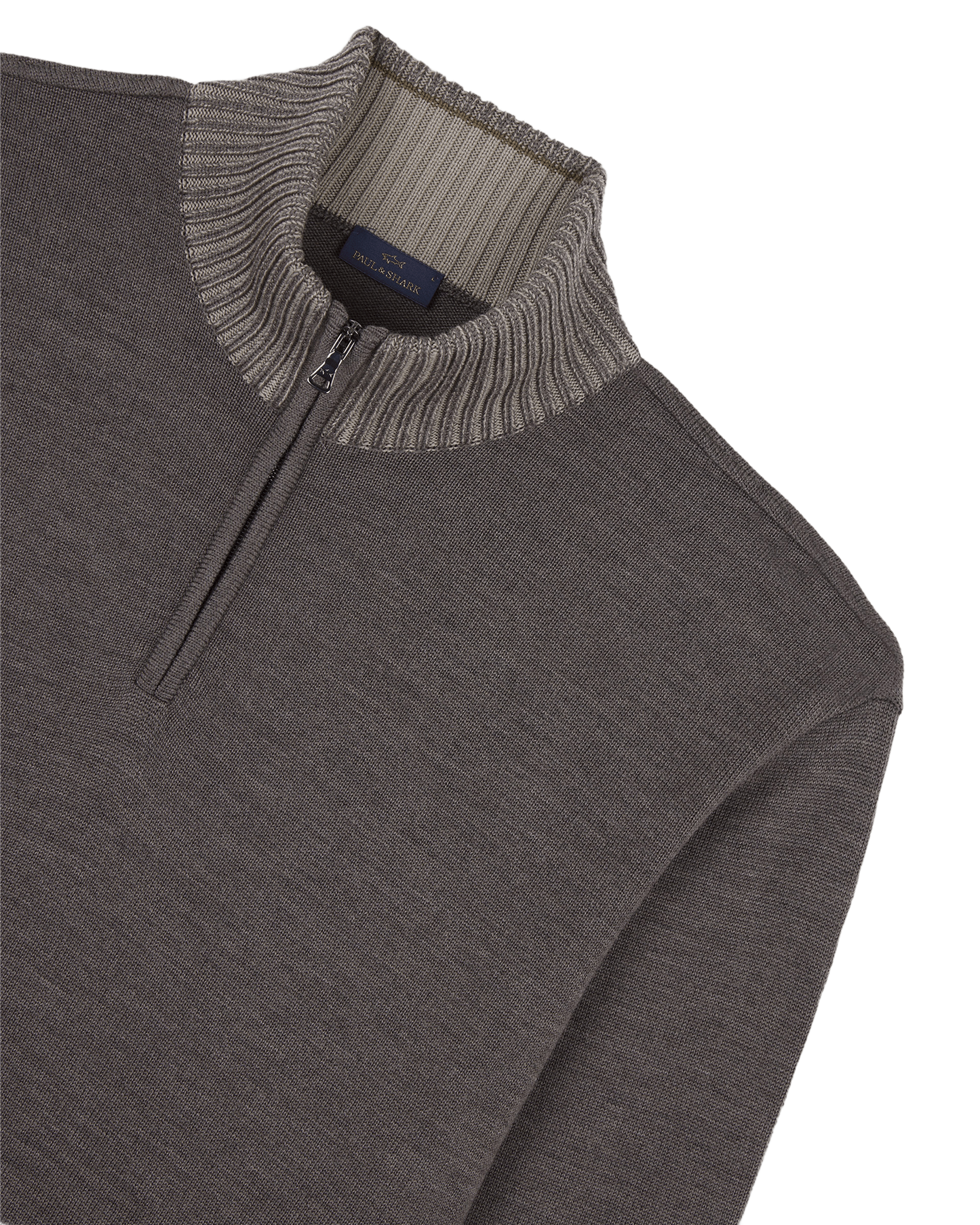 Soft Cool Touch wool half zip sweater