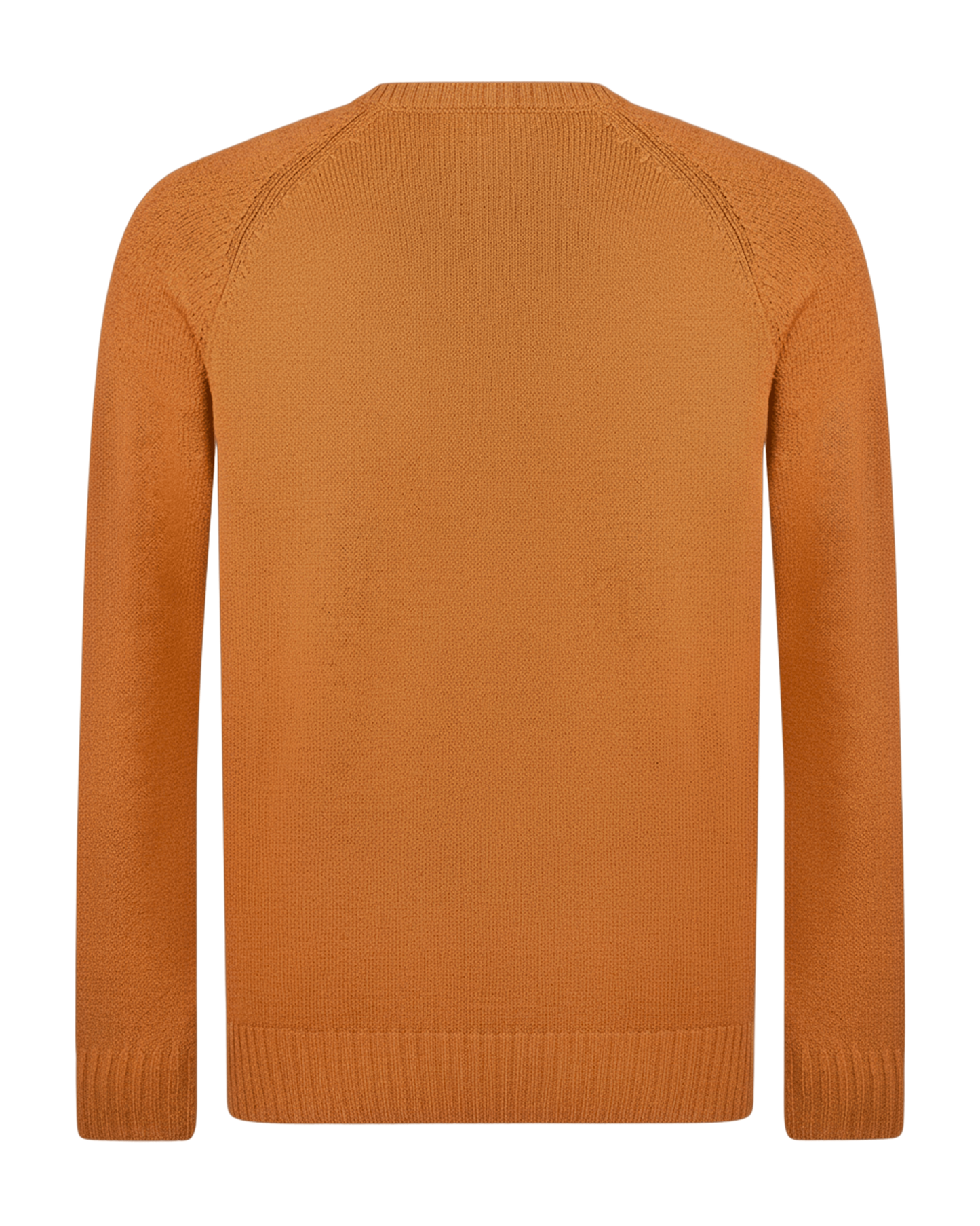 Crew Neck Sweater Boucle Cotton-cashmere - Burnt Orange