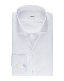 Regular Hvit Twillskjorte