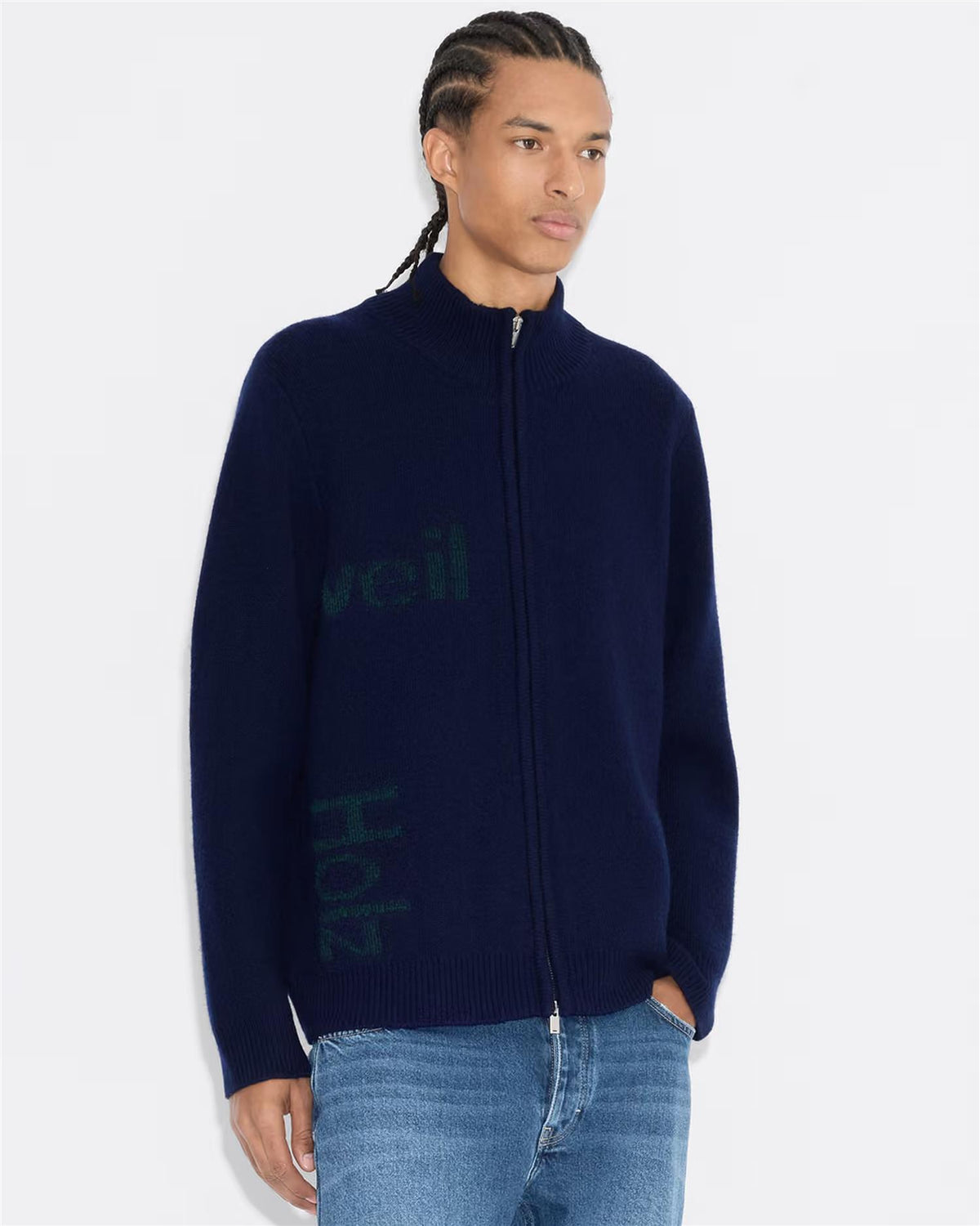Haza Logo Zip Cardigan