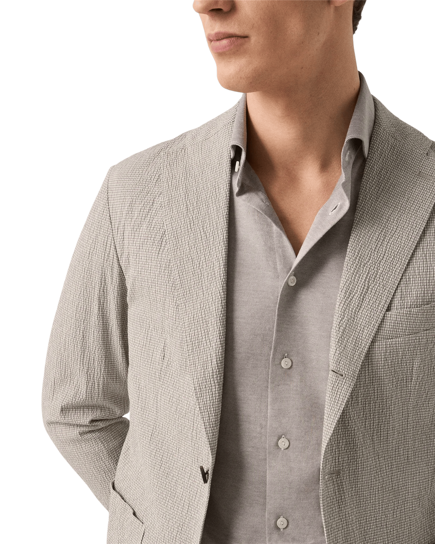 Filo di Scozia Jacquard Knit Shirt