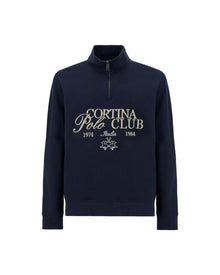 La Martina Cortina Dominic Half-Zip Sweatshirt – Navy