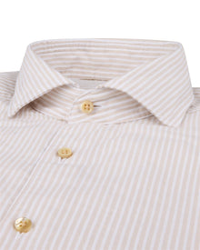 Stripete Lys beige skjorte - Regular