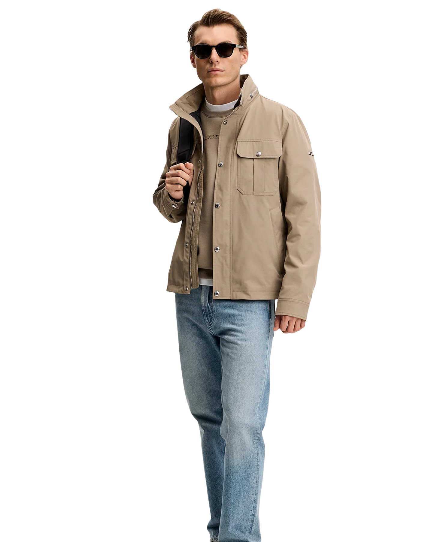 J.Lindeberg Bailey Recy Poly Jacket – Brindle