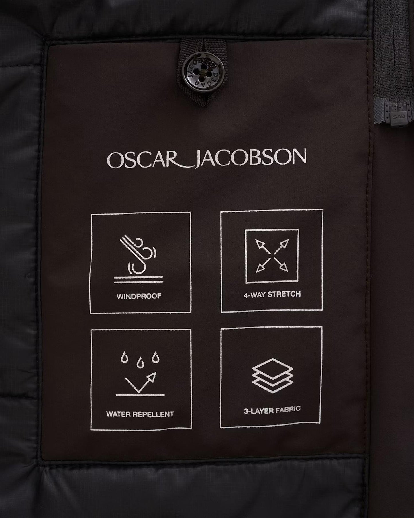 Zipped Padded Car Coat – Terra Brown
