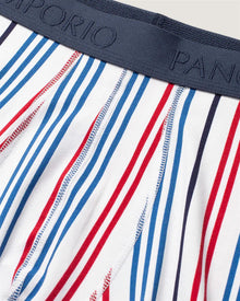 3pk Base Bamoboo Boxer Pinstripe/Poseidon/Navy