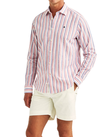 Douglas Linen Mix Stripe - Pink