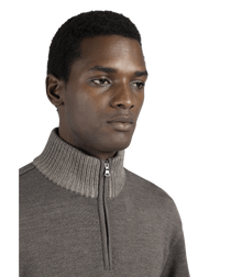 Soft Cool Touch wool half zip sweater