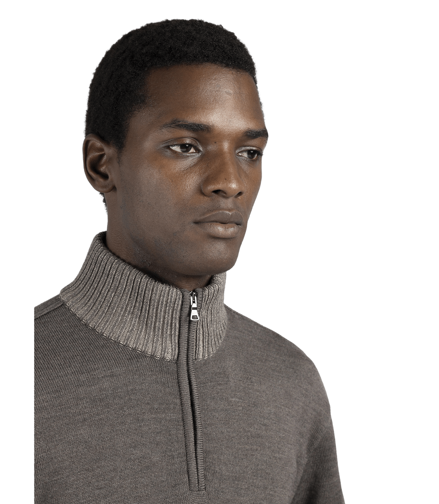 Soft Cool Touch wool half zip sweater