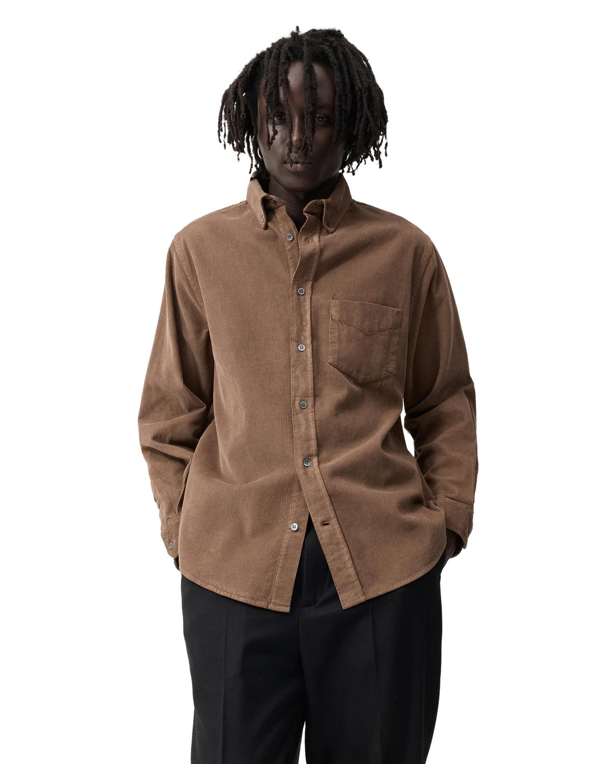Casual Shirt Walnut Cord Brun