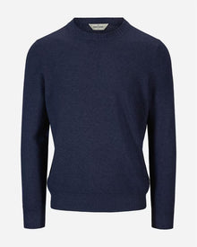 Crew Neck Vintage Wool-Cashmere - Nav