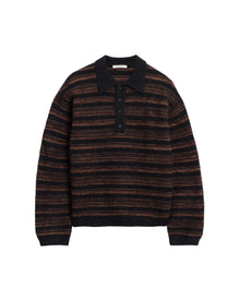 Ollie Wool Polo Sweater Brun