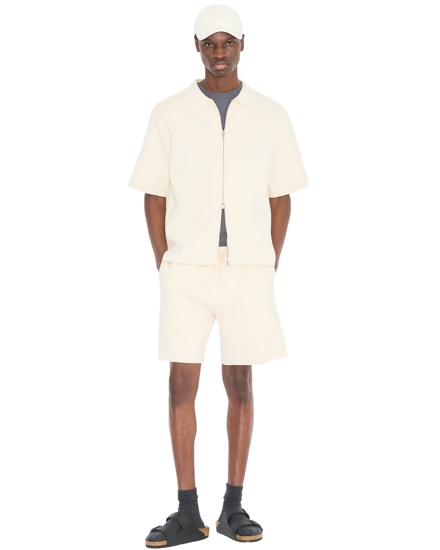 Summer Zip-Up Polo Knit