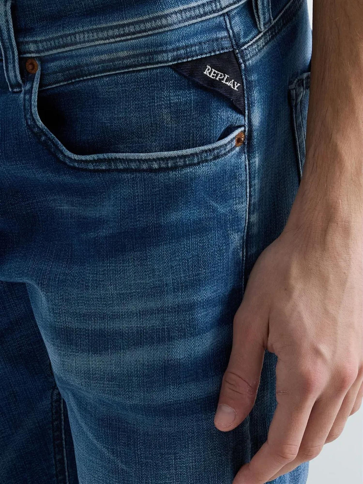 Grover Hyperflex Straight Fit Jeans – Medium Blue