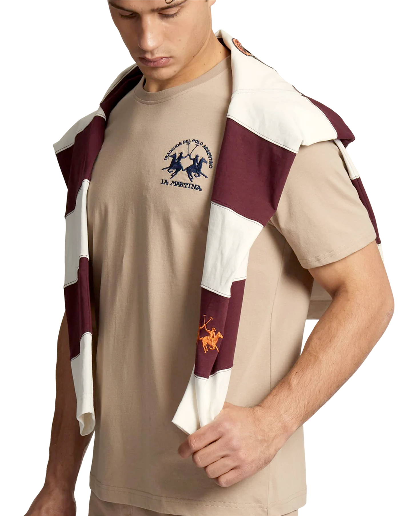 Men’s cotton jersey T-shirt with team logo - Vernie