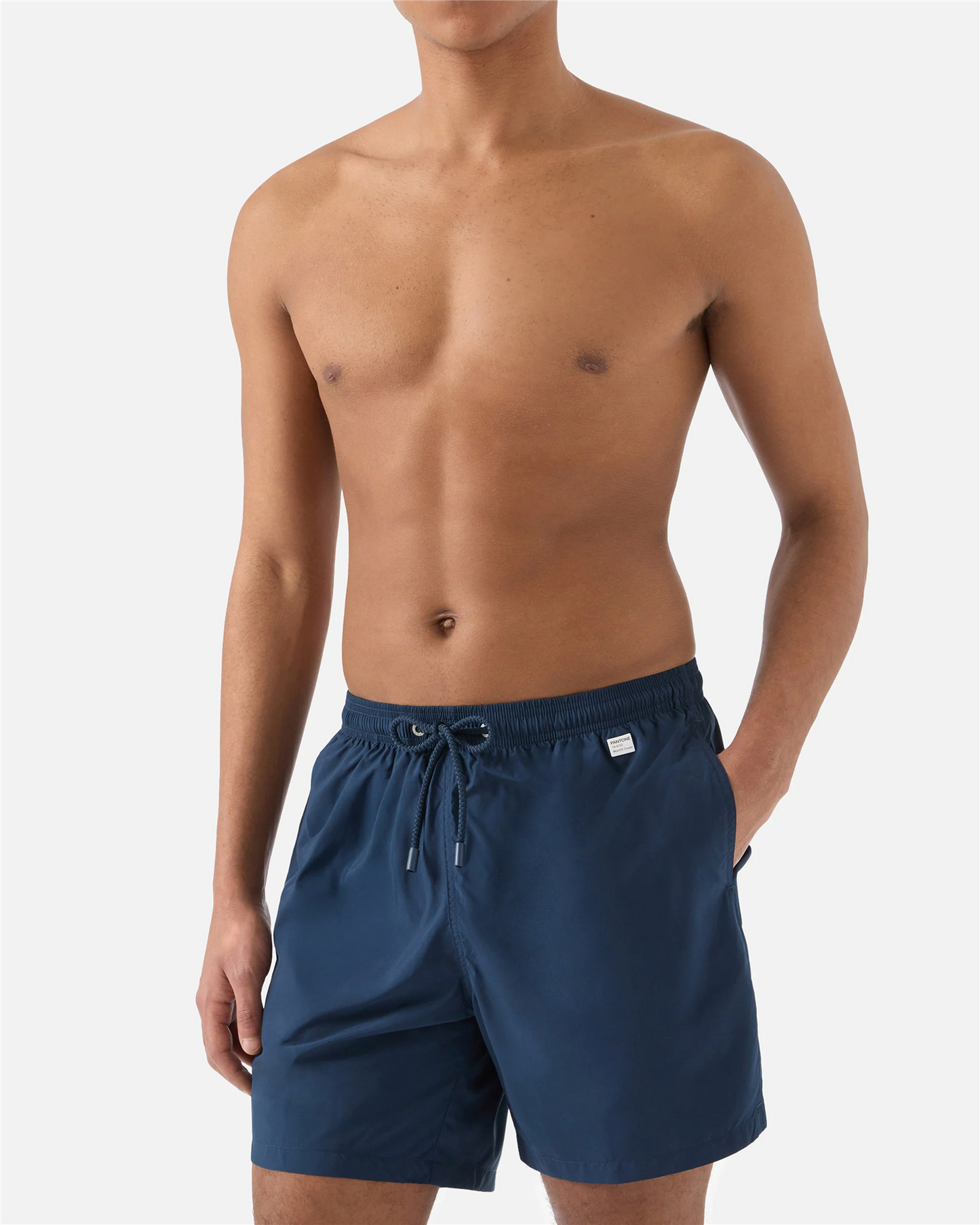 Lighting Pantone swim shorts in solid dark blue | Special Edition